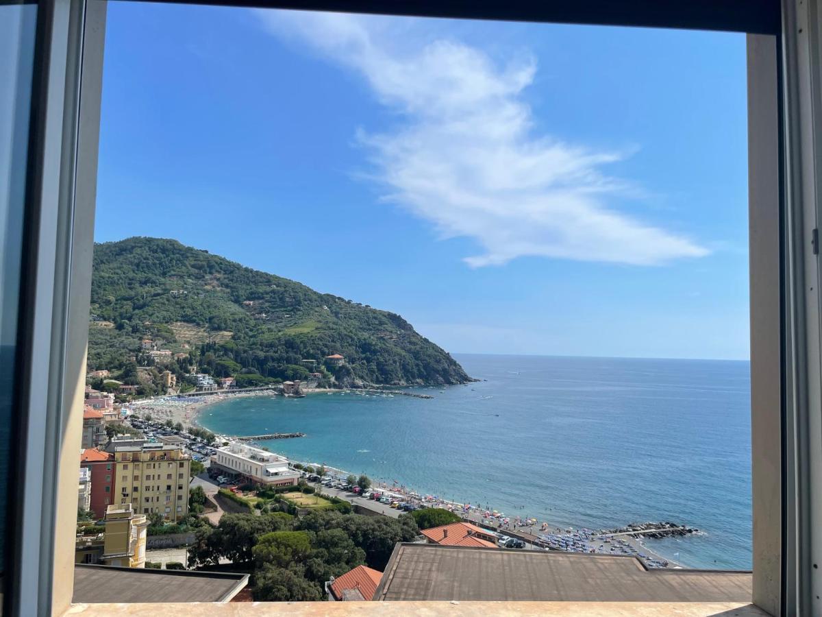 Ocean View Flat With Wi-Fi, Ac And Elevator To Town Daire Levanto Dış mekan fotoğraf